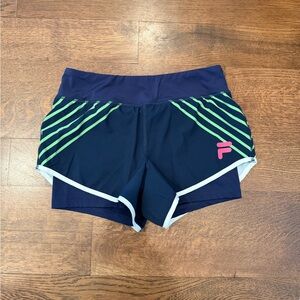 Fila Navy Blue Women's Athletic Shorts